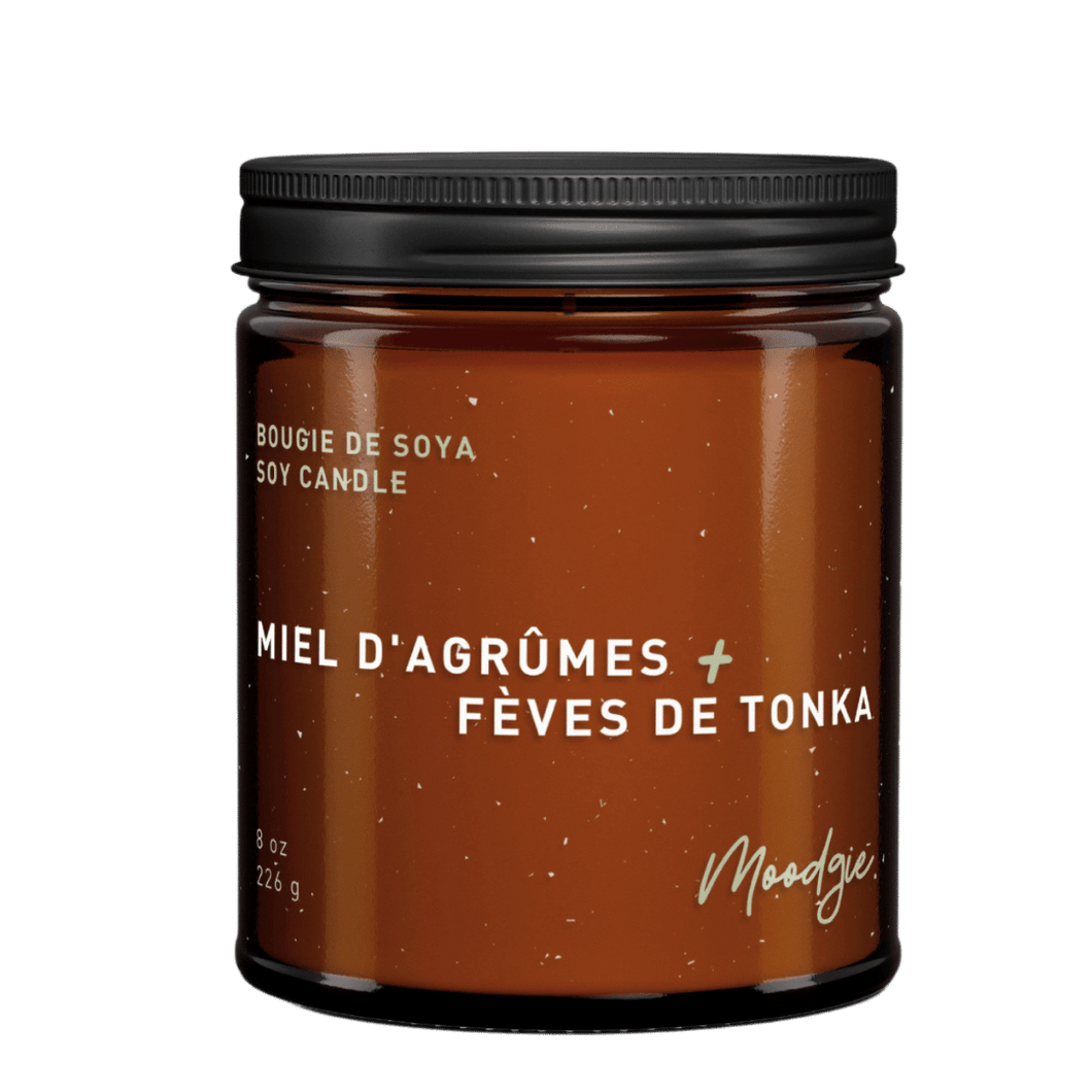 Bougie Miel d'agrumes + Fèves de Tonka